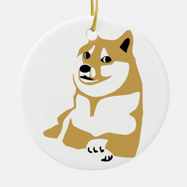 Doge - Internet-Meme Keramikornament (Vorne)