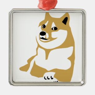 Doge - Internet meme Silbernes Ornament