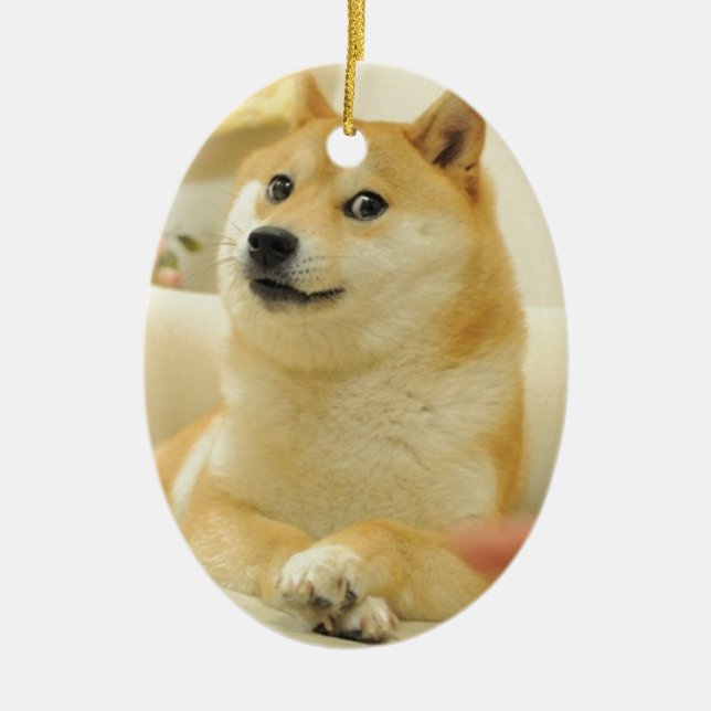 Doge Keramik Ornament (Vorne)