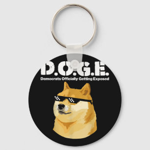 Doge Meme-Demokraten werden offiziell freigesetzt Schlüsselanhänger
