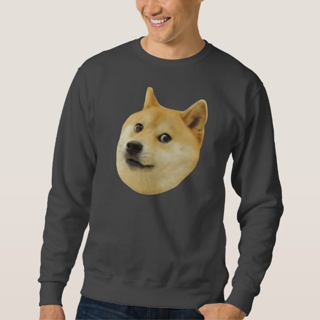 Doge sehr wow viel Hund solches Shiba Shibe Inu Sweatshirt (Vorderseite)