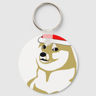 Doge wow meme sehr Weihnachten solcher viele Hut Schlüsselanhänger