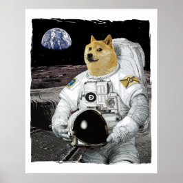 Dogecoin-Astronaut Poster