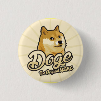 Dogecoin Button Abzeichen