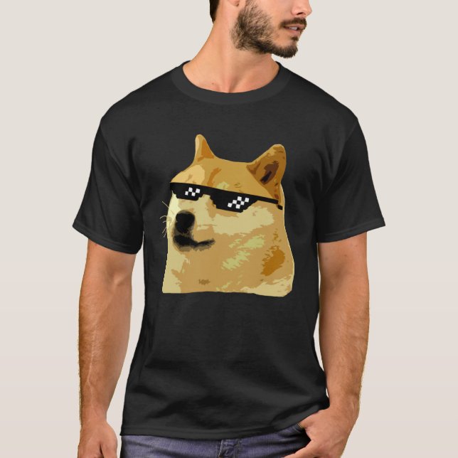 Dogecoin Crypto Dogecoin Shiba Inu T-Shirt (Vorderseite)