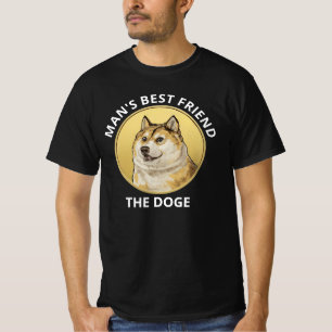 Dogecoin Dog Personalisiert Black T-Shirt
