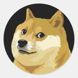 Dogecoin Doge Day to Moon Stock Market Crypto Runder Aufkleber