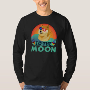 Dogecoin Doge Hodl to Moon Crypto Meme Dogecoi T-Shirt