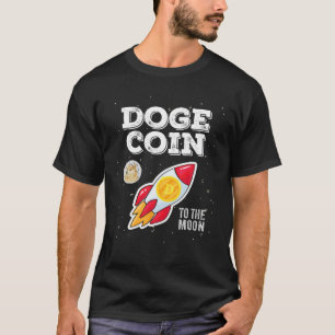 Dogecoin Doge HODL to Moon Funny Crypto Meme T-Shirt