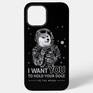 Dogecoin Doge Wollte ich dich zum Mondkrypto Funny iPhone 12 Pro Max Hülle