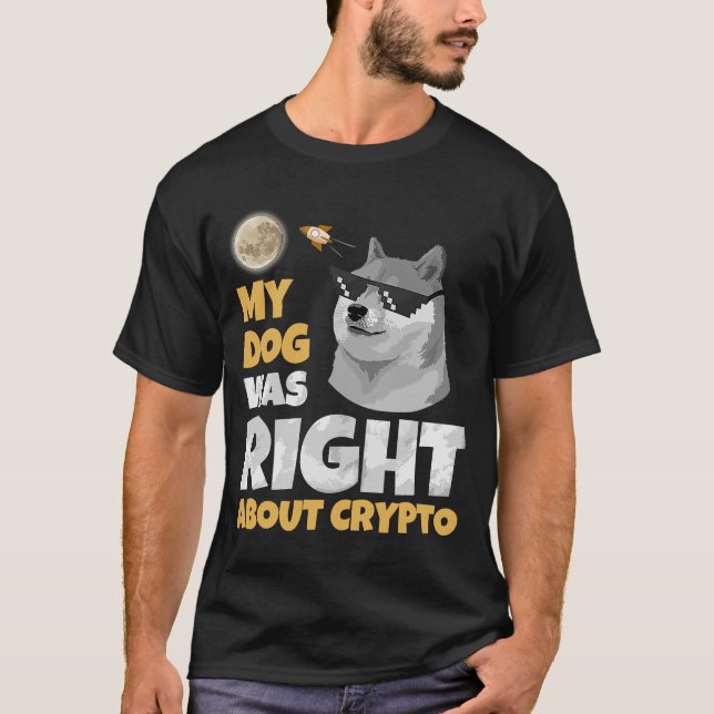 Dogecoin Dogecoin Dosierung Krypto Männer Frauen T-Shirt (Vorderseite)