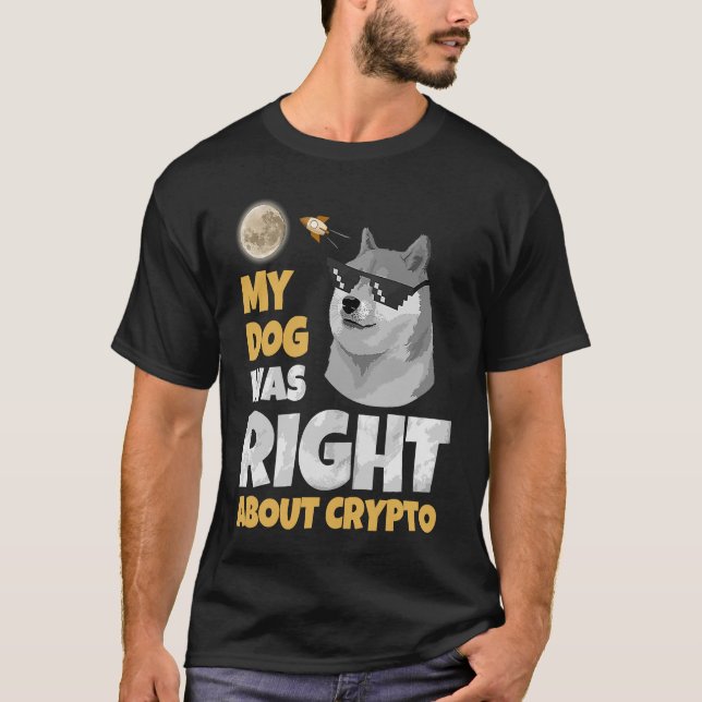 Dogecoin Dogecoin Dosierung Krypto Männer Frauen T-Shirt (Vorderseite)