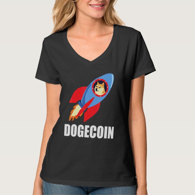Dogecoin Frauen Männer Plus Größe 2xl 3xl Männer K T-Shirt (Vorderseite)