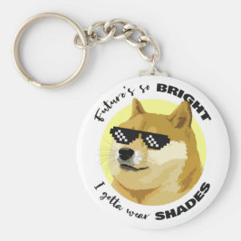 Dogecoin Future Sunglasses Börsenkrypto Schlüsselanhänger