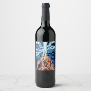 DogeCoin He-Man Masters of the Universe Wine Weinetikett