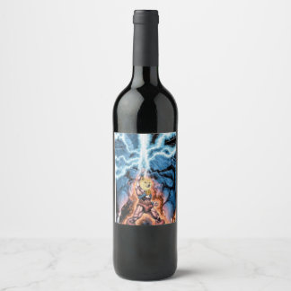 DogeCoin He-Man Masters of the Universe Wine Weinetikett