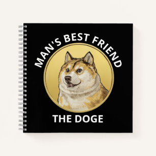Dogecoin Hund Personalisiert Notizbuch