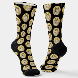 Dogecoin Hund  Socken