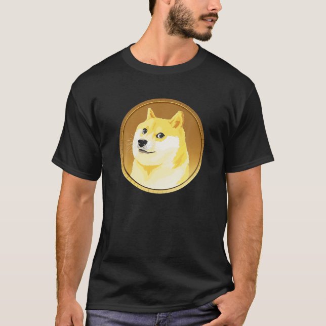Dogecoin Krypto Doge Sehr viel Währung Münze T-Shirt (Vorderseite)