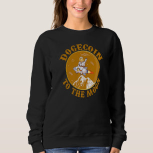 Dogecoin Kryptowährung Moon Meme Coin Crypto Hodl Sweatshirt