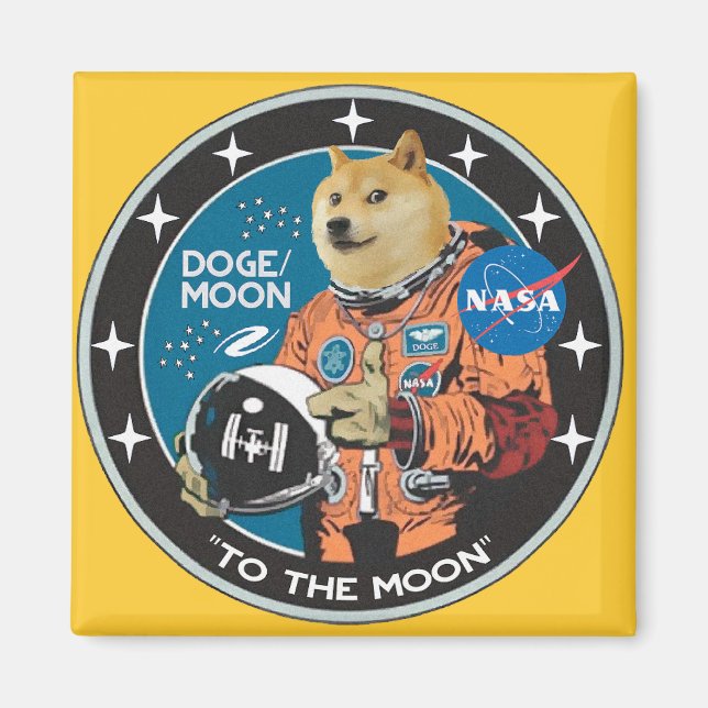 Dogecoin-Magnet Magnet (Vorne)