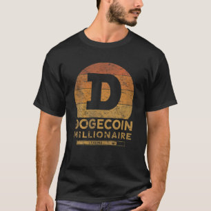 Dogecoin Miner Funny Dogecoin Millionaire Vintag T-Shirt