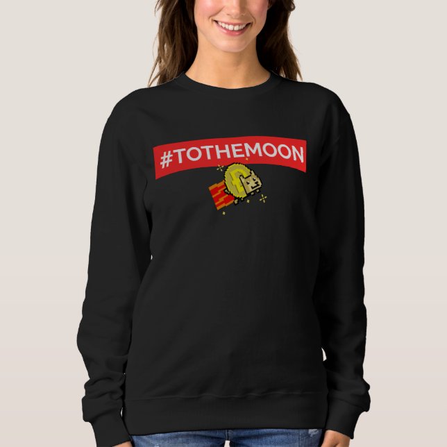 Dogecoin To The Moon Sweatshirt (Vorderseite)