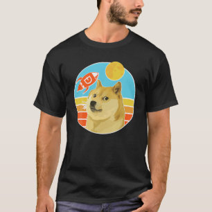 Dogecoin Vintag Crypto Dog T-Shirt