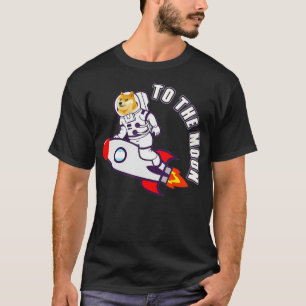 Dogecoin zum Mond-Astronauten-Dogenmeme  T-Shirt