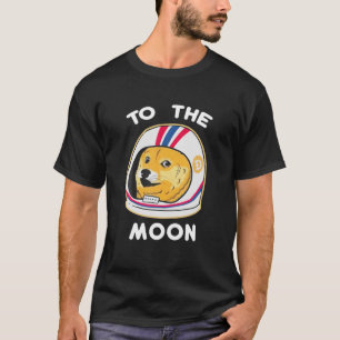 Dogecoin zum Mond Coole Dogenmünze Krypto Currenc T-Shirt