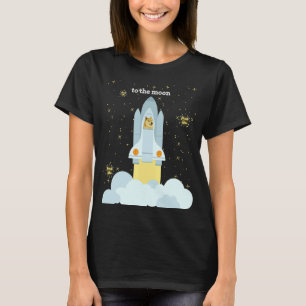 Dogecoin zum Mond Shiba Inu Meme Münze viel Wow T-Shirt