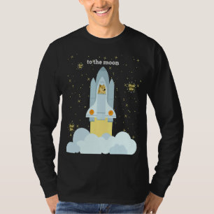Dogecoin zum Mond Shiba Inu Meme Münze viel Wow T-Shirt