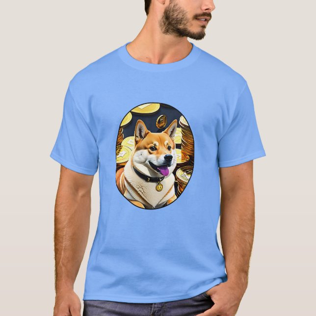 Dogecoin zum Mond T-Shirt (Vorderseite)