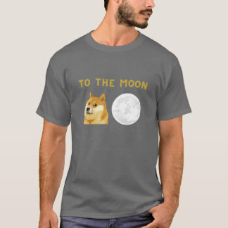 Dogecoin zur Mondkryptowährung T-Shirt