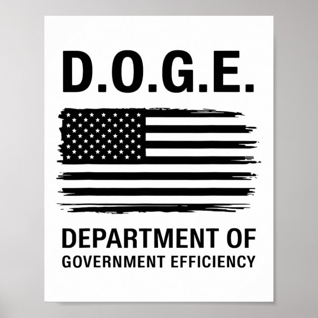 Dogenabteilung für Regierungseffizienz 4 Poster (Vorne)