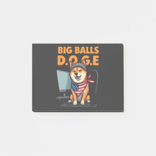 Dogenabteilung Regierungseffizienz Post-it Klebezettel