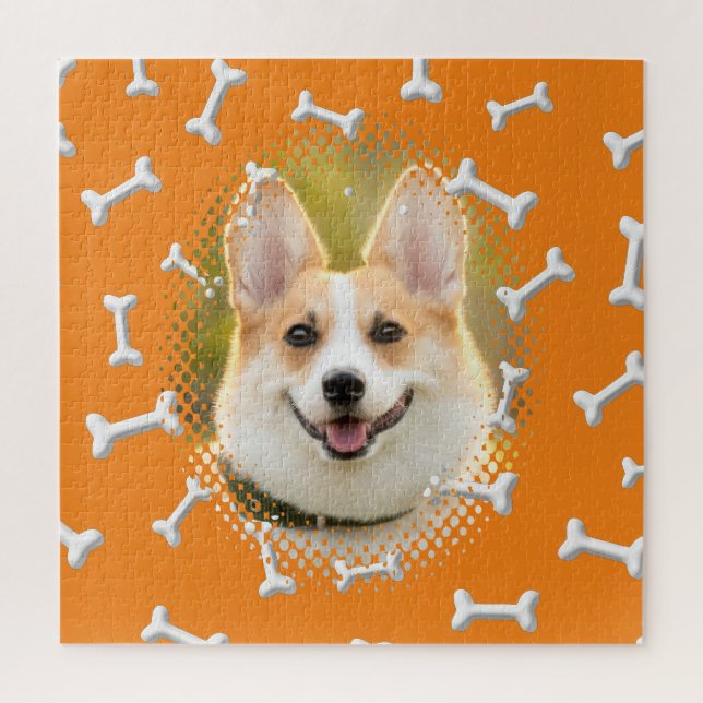 Dogenrahmen für Knochenmuster drucken Puzzle (Vertikal)