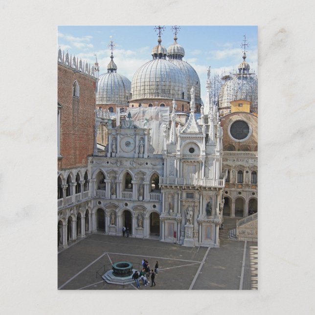 Doge's Palace Courtyard Postkarte (Vorderseite)