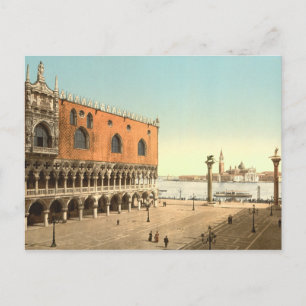 Doge's Palace und Piazzetta, Venedig, Italien Postkarte