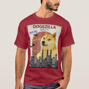    DogezillaFunny DOGE MEME Shiba Inu Hundeshirt T-Shirt
