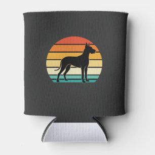 Dogge Dänische Deutsche Retro Sonnenuntergang Hund Dosenkühler