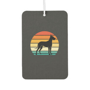 Dogge Dänische Dogge Retro Sonnenuntergang Hund Si Autolufterfrischer