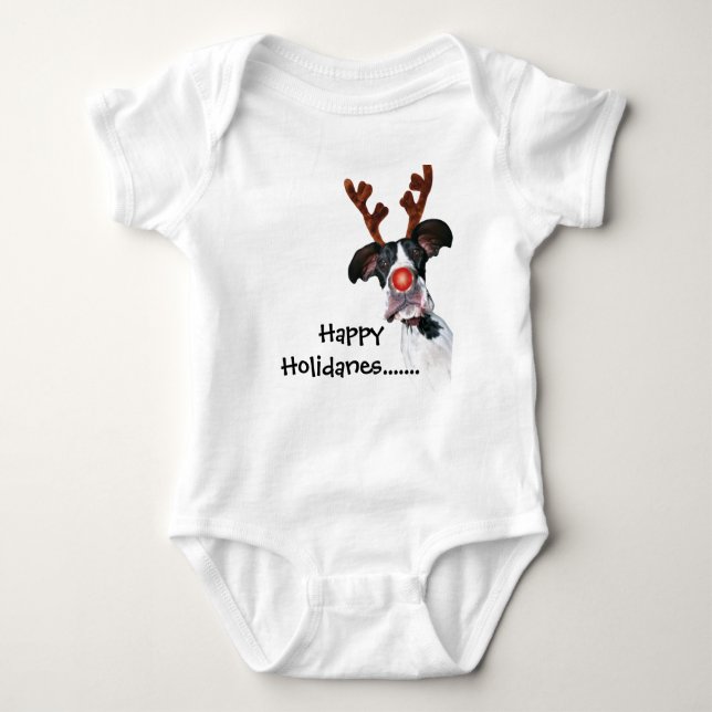 Dogge-Freunde Holidane T-Shirt (Vorderseite)