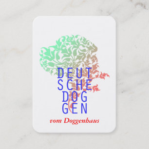Dogge Geschäfts Karten