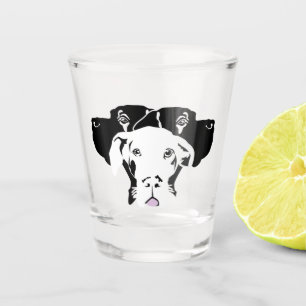 Dogge Glas mit Sternen Shotglas