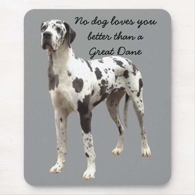 Dogge-Harlekin Mousepad (Vorne)