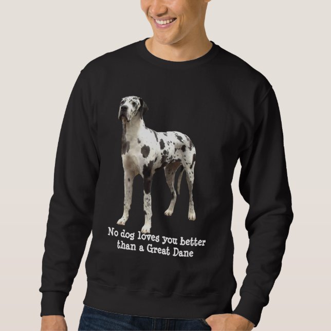 Dogge-Harlekin-UnisexSweatshirt Sweatshirt (Vorderseite)