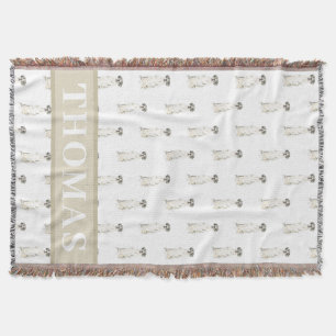 Dogge (Schwarz Weiß Harlekin) Decke