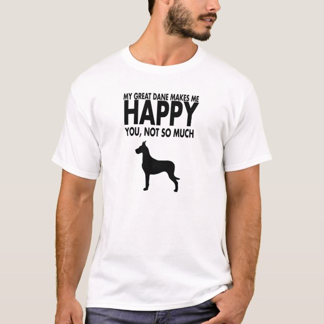 Dogge-T-Shirt T-Shirt (Vorderseite)