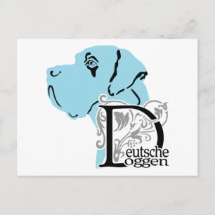 Doggen Bürozubehör does not seem to be a correct t Postkarte